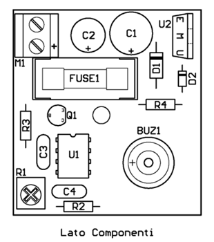 Disposizione componenti (Board Layout)