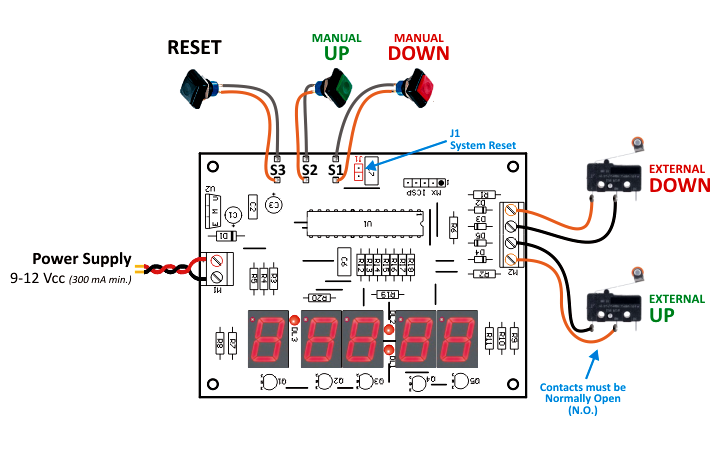 Event Counter - Wiring diagram