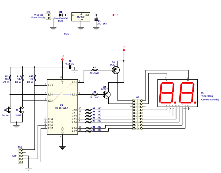 Schematic diagram of Digital Place Card