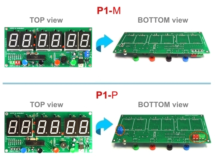 The versions of 1/100th second Chronograph